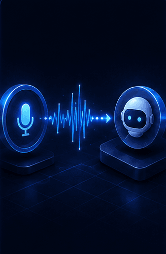 Voice message routed to an agent